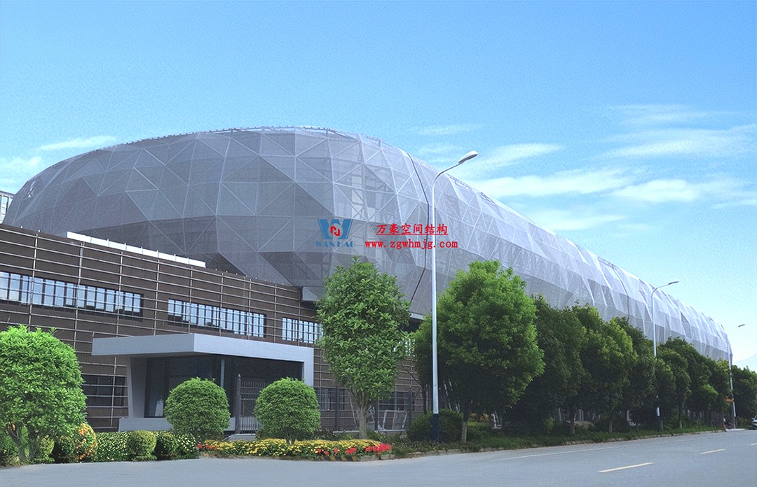 有骨骼、有皮膚的PTFE膜結(jié)構(gòu)建筑